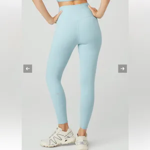 Alo Yoga Airbrush Winter Warm‎ High-Waist Nocturne Legging - Chalk Blue Size M thumbnail 8