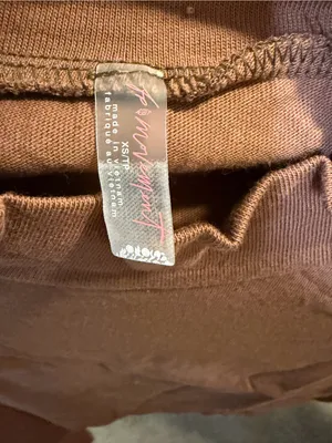 NWOT XS Free people movement brown mock neck long sleeve shirt thumbnail 5