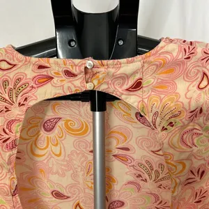 Zara Paisley Printed Open Back Bell Sleeve Crop Top 7521 thumbnail 12