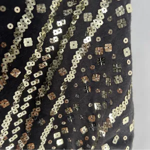 Express‎ Gray Stretch Knit Sequin Embellished Strapless Maxi Dress Dress Slit L thumbnail 5