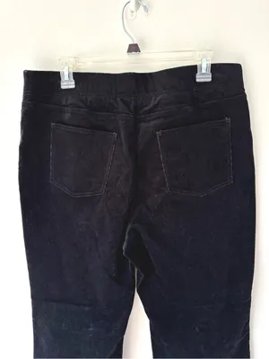 Soft Surroundings Black Ribbed Corduroy Bootcut Pants thumbnail 4
