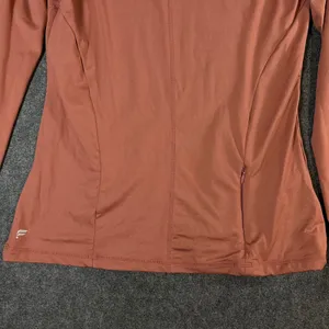 Fabletics Womens Long Sleeve Mock Neck Active Top Rust Orange Thumbholes Small thumbnail 10