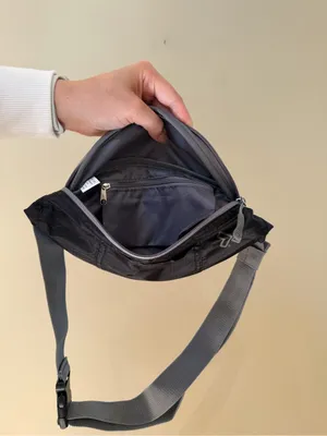 Travelon Black and Gray Waist Belt Bag thumbnail 4