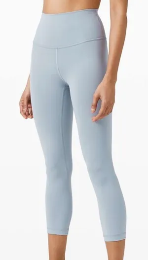 Lululemon Wunder Train High-Rise 21” Crop Leggings in Chambray thumbnail 1