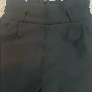 High Waist Belted Hem Cropped Pants Black Size XS thumbnail 8