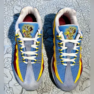 Nike Air Max 95 Zen University Blue Team Red Varsity Yellow White Sz 7 💛 thumbnail 2