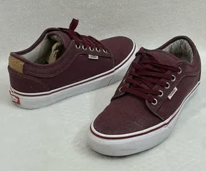 Vans Pro Ultracush Skateboard Maroon Low Top Sneakers Shoes Mens 6.5 Womens 8. thumbnail 1