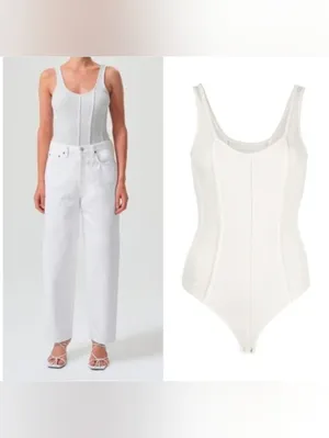 AGOLDE Elna Bodysuit in Spoon thumbnail 2