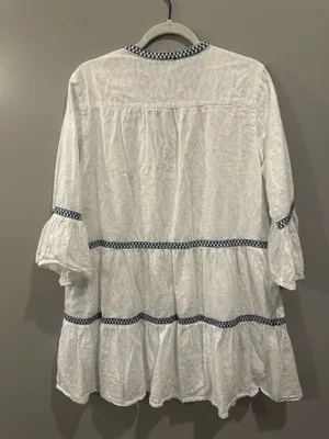 Tommy Bahama Jacquard Tiered Tassel Detail Dress thumbnail 5