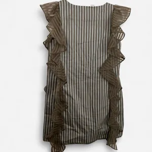 Koch Noah shift Semi-Sheer Striped Ruffle Dress | Indie Luxe Quiet Boho Minimal thumbnail 3