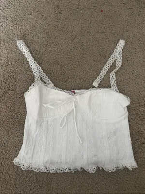 Edikted Lacey Knit Tank Top thumbnail 3