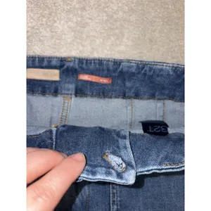pilcro the skipper jeans 32 tall raw hem‎ Wide Leg Crop Jeans Denim (33x31) thumbnail 3