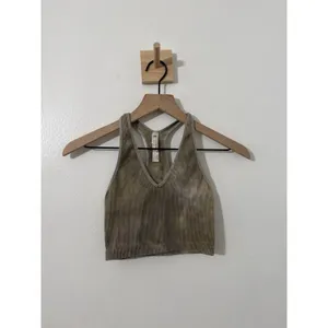 Free People Movement Free Throw Crop Army Green XS Stretch Yoga Pilates Athletic thumbnail 2