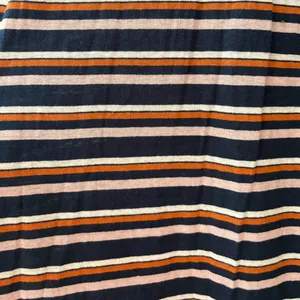 Madewell Striped Navy‎ Orange Pink Henley Dress NWT Size Small Hemp Cotton Blend thumbnail 8