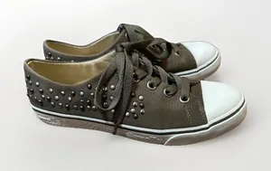 Juicy Couture Women's Eclipse Juice Couture Mouse Grey Canvas Sz 7.5‎ thumbnail 1