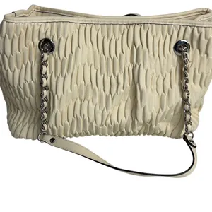 Jessica Simpson Ivory Quilted Ruched Shoulder Bag‎ Women's Casual Elegant thumbnail 3