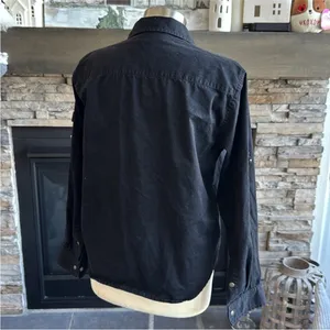 Lauren Ralph Lauren Black Classic Button Down Top thumbnail 3