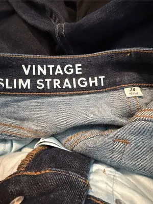 J. CREW dark wash vintage slim straight jeans thumbnail 4