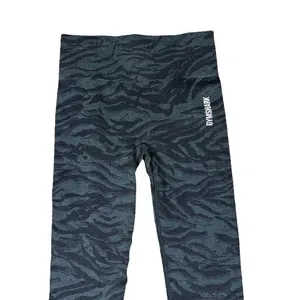 Gymshark Adapt Animal Print Seamless Leggings Black Workout‎ Athleisure Size XS thumbnail 2