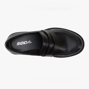 NEW Soda “HENDER” Round Toe Low Heel Lug Sole Platform Penny Loafer Shoe 10 thumbnail 5