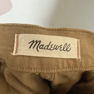 Madewell‎ Emmett Wide-Leg Crop Pants Size 25 Petite Brown thumbnail 4