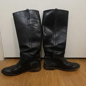 FRYE Leather Black Knee high Riding Western country boots US 7 -77754 4003 thumbnail 5
