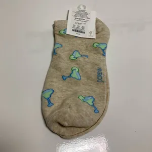 NEW JCrew Women Ankle Socks (martini glass print) thumbnail 3