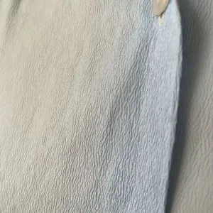 Vintage 70s Miss Holly Light Blue Textured Crepe Pointy Collar Button Shirt M 34 thumbnail 5