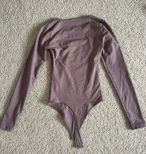 Abercrombie Beige Longsleeve Bodysuit thumbnail 3