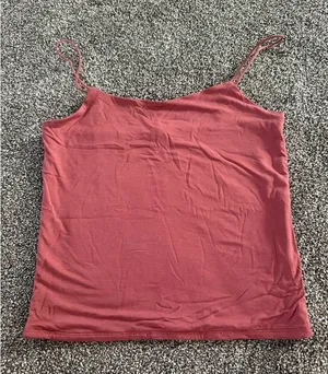 Becool Los Angeles Cami Tank Top Womens Size L Dusty Rose Spaghetti Strap thumbnail 1