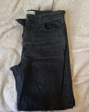 abercrombie black baggy jeans thumbnail 1