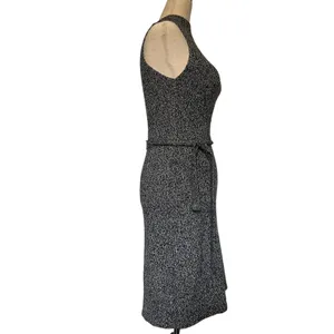 Y2K Great American Sweater Mockneck Dress Sz M Scandi Office Academia Bodycon thumbnail 4