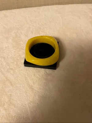 Yellow Resin Twist Bangle Bracelet thumbnail 4