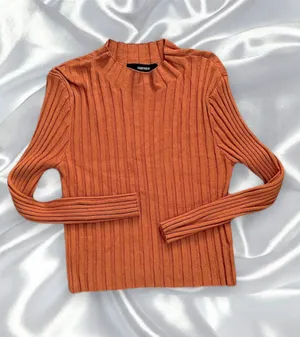 Forever 21 Ribbed Mock Neck Top🧡 thumbnail 2