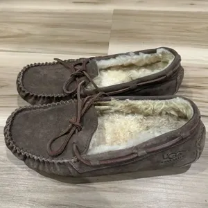 Ugg Australia Brown and Tan Slippers Women’s 8 thumbnail 2