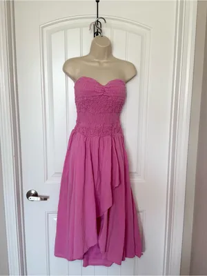 Free People Small Sparkling Moment Midi Barbiecore Y2K Fairycore McBling Dress thumbnail 4