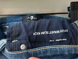 Seven For All Mankind High Waist Slim Kick Jeans Nwt- Size 26 thumbnail 5