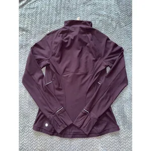 Lululemon Define Athletica Half Zip Pullover Running Top Thumb Holes Purple Sz 6 thumbnail 5