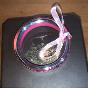 Juicy Couture Retro Pam & Gela Pink and Silver Barbiecore Bangles Bracelet thumbnail 2