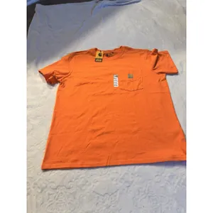 Carhartt Women Loose Fit Heavyweight Short-Sleeve Pocket T-Shirt XLBright Orange thumbnail 3
