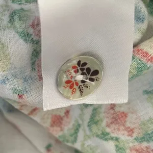 Farm Rio Tropical Romance Romper Medium White Floral Linen Cottagecore Summer thumbnail 12
