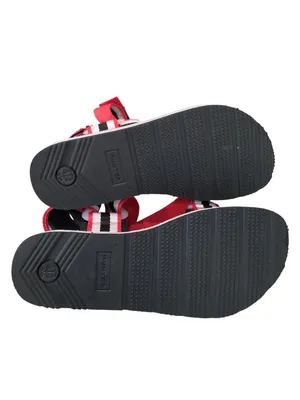 Hunter Women's Adjustable Striped Sandals UK 6 US size 8 Red/White/Black thumbnail 5