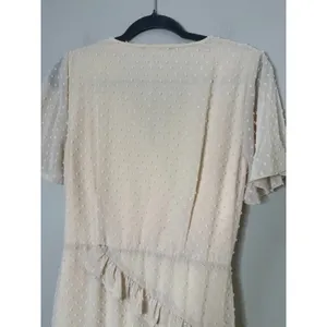 Lulus Next To You Swiss Dot Ruffled Midi Dress Size‎ M Fairy Coquette Asymmetric thumbnail 7