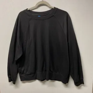 Old Navy Womens Sweatshirt Black Raglan Sleeve Crewneck XL thumbnail 2