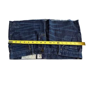 All Saints Spitalfields‎ 10 Micro Mini Denim Jean Skirt Frayed Short Y2K thumbnail 10