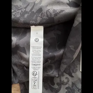 Lululemon Wunder Train High Rise 28” Hidden Heritage Lace Black Size 6 NWT thumbnail 6