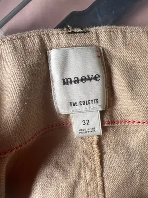 Anthropologie Colette Cropped Wide Leg Pants - Contrast Stitch 32 thumbnail 5