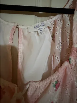 Peach Love Floral Romper thumbnail 3