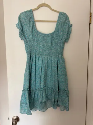 Blue Floral Sundress Size M thumbnail 2