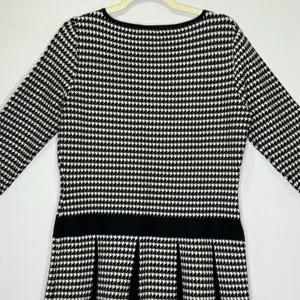 Lauren Ralph Lauren‎ Houndstooth Classic A-line Pleated Knee Length Dress Large thumbnail 6